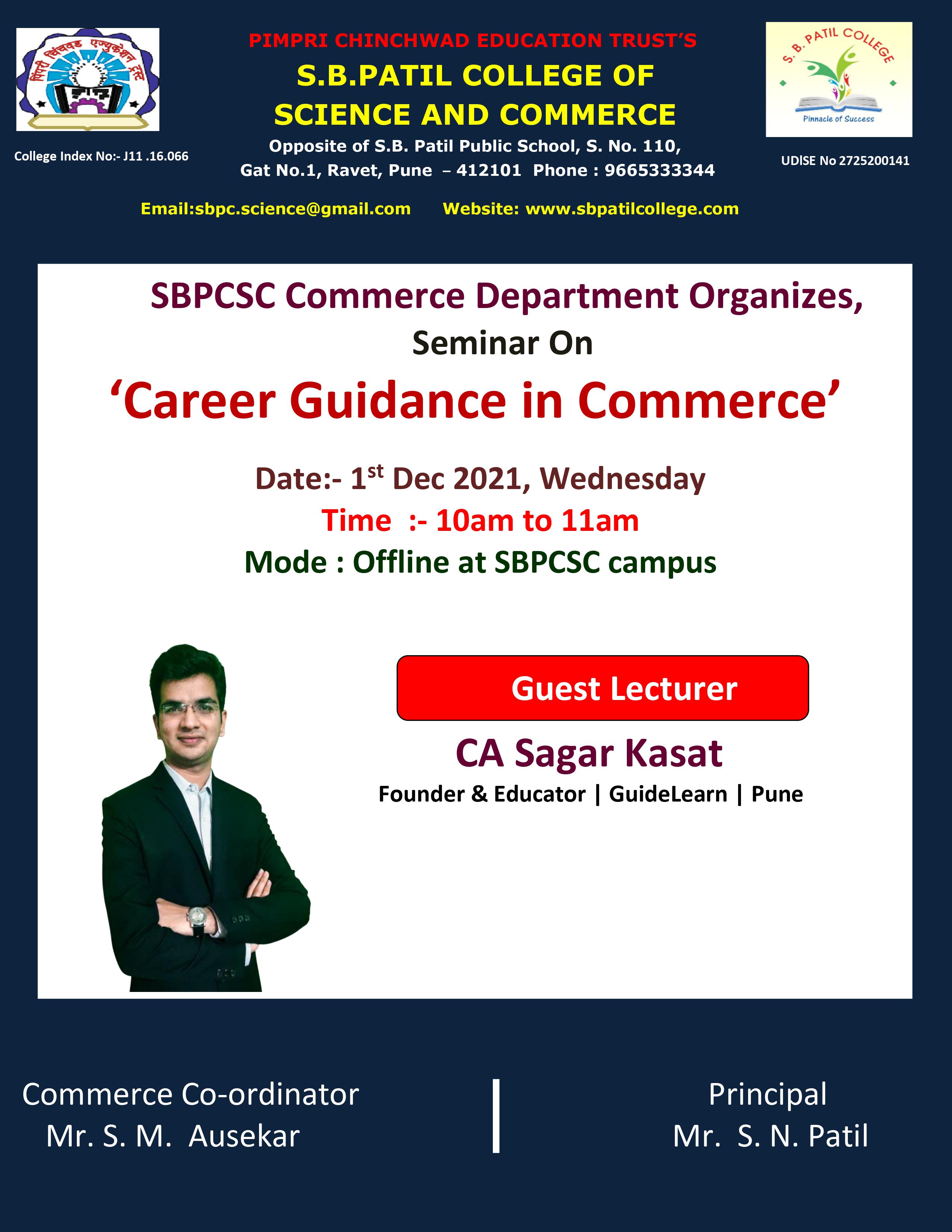 Career Guidance Seminar, SBPCSC